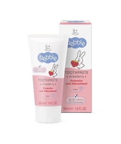 Kem đánh răng Bebble vị dâu 50ml 6M+