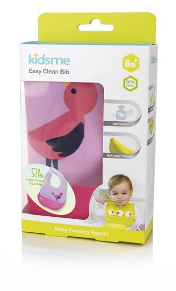 Yếm ăn silicone kidsme - Màu tím, 120173