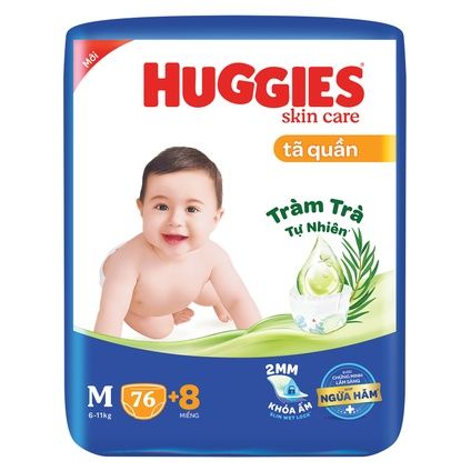 Bỉm Huggies quần M76 (6-11kg)