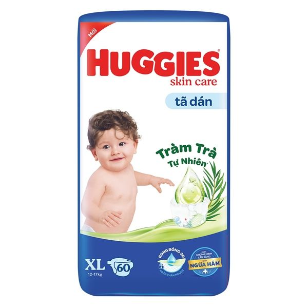 BIM Bỉm Huggies XL 60 miếng (cho bé 11 - 16kg)