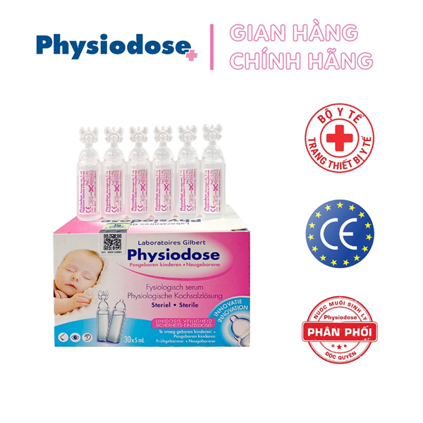 Nước muối Physiodose Round (0M + Sinh non)