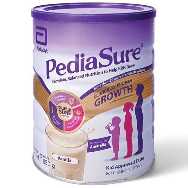 Sữa PediaSure Úc 850g (Nắp tím)