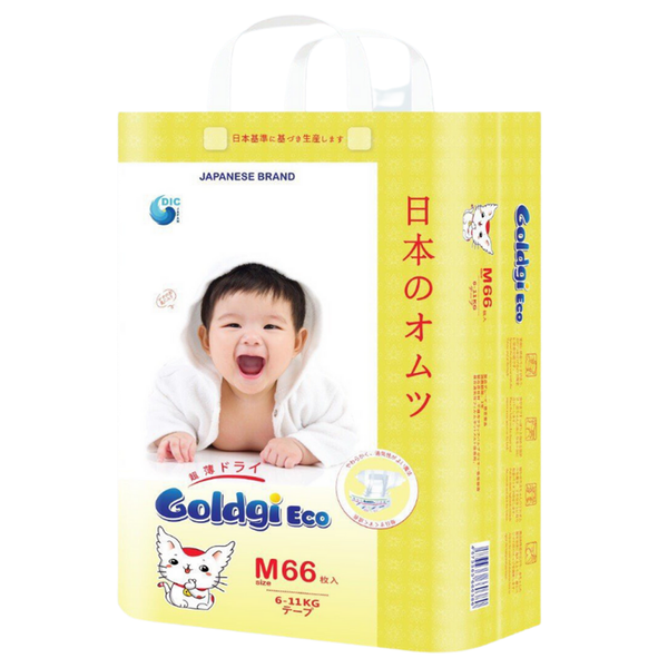 Bỉm Goldgi ECO dán S76 (4-8kg)