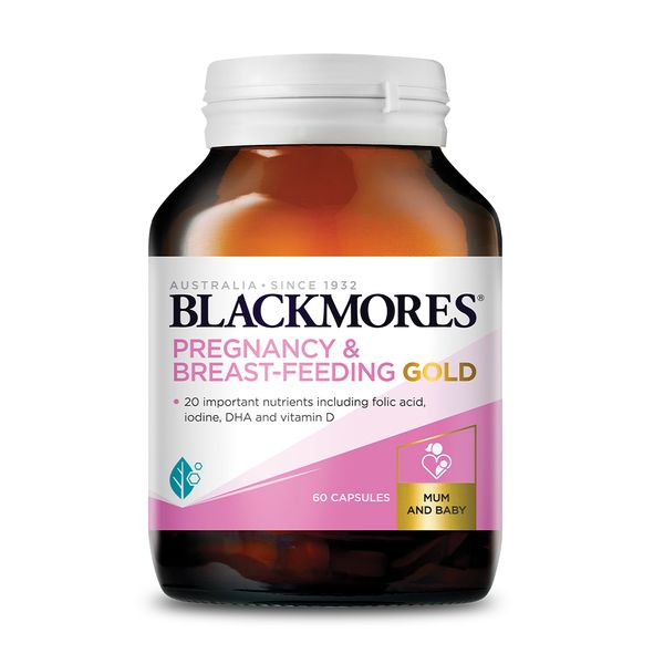 Viên uống bổ sung vitamin cho bà bầu Blackmores Pregnancy & Breast – Feeding Gold (60 viên)