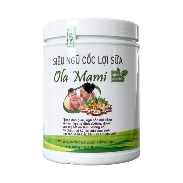 Bột ngũ cốc lợi sữa Ola Mami 450gr