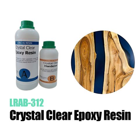  Keo Epoxy Trong Suốt Loại Tốt LRAB312 - Crystal Clear Epoxy Resin - Đổ Bàn Resin, Đổ Khuôn Handmade, Vẽ Cá 