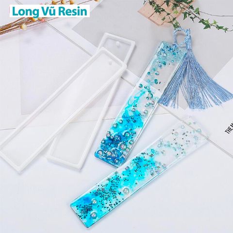  Khuôn Silicon Làm Book Mark Chữ Nhật 