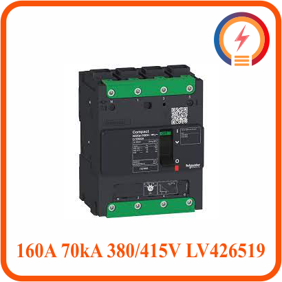 MCCB 4P 160A 70kA 380/415V LV426519 Schneider