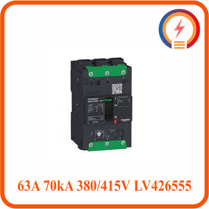 MCCB 3P 63A 70kA 380/415V LV426555 Schneider
