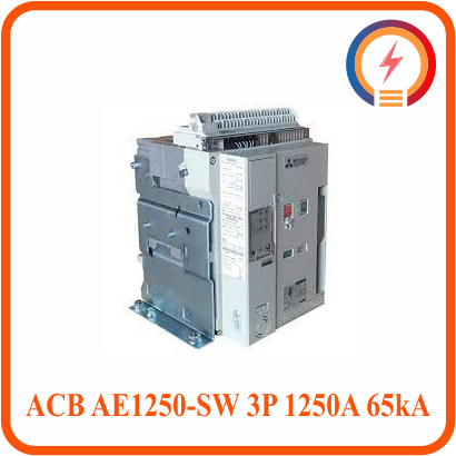  Máy Cắt ACB AE1250-SW 3P 1250A 65kA FIX Mitsubishi 