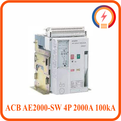  Máy Cắt ACB AE2000-SW 4P 2000A 100kA FIX Mitsubishi 