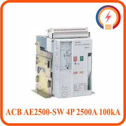  Máy Cắt ACB AE2500-SW 4P 2500A 100kA FIX Mitsubishi 