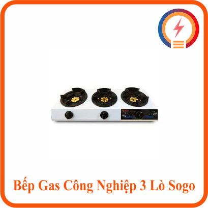  Bếp Gas Công Nghiệp 3 Lò Sogo 