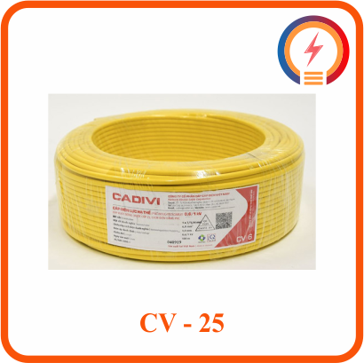  Dây điện lực hạ thế Cadivi CV - 25 - 0,6/1kV 