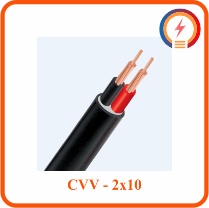  Cáp điện lực hạ thế Cadivi CVV - 2x10 - 300/500V 