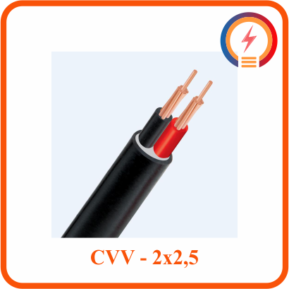  Cáp điện lực hạ thế Cadivi CVV - 2x2,5 - 300/500V 