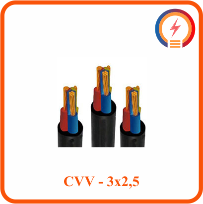  Cáp điện lực hạ thế Cadivi CVV - 3x2,5 - 300/500V 