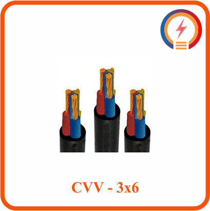  Cáp điện lực hạ thế Cadivi CVV - 3x6 - 300/500V 