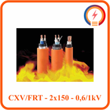  Cáp chậm cháy Cadivi CXV/FRT - 2x150 - 0,6/1 kV 