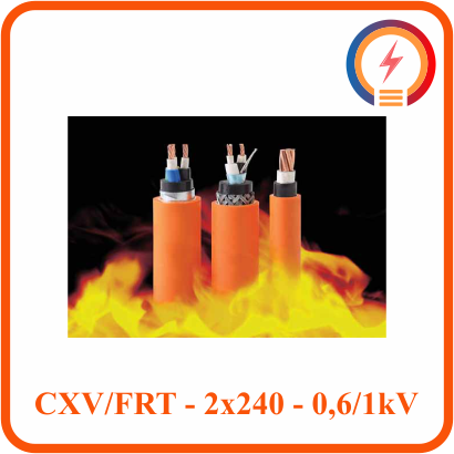  Cáp chậm cháy Cadivi CXV/FRT - 2x240 - 0,6/1 kV 