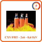  Cáp chậm cháy Cadivi CXV/FRT - 2x6 - 0,6/1 kV 