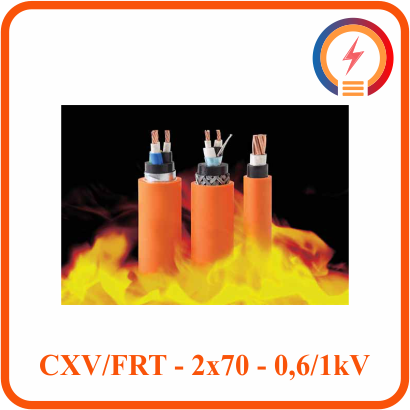  Cáp chậm cháy Cadivi CXV/FRT - 2x70 - 0,6/1 kV 