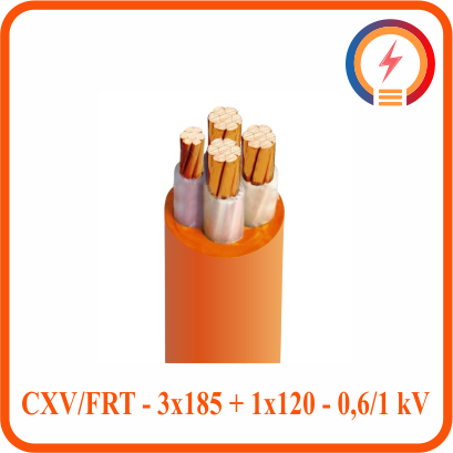  Cáp chậm cháy Cadivi CXV/FRT - 3x185 + 1x120 - 0,6/1 kV 