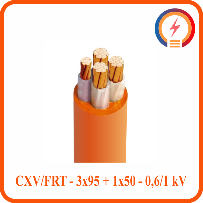  Cáp chậm cháy Cadivi CXV/FRT - 3x95 + 1x50 - 0,6/1 kV 