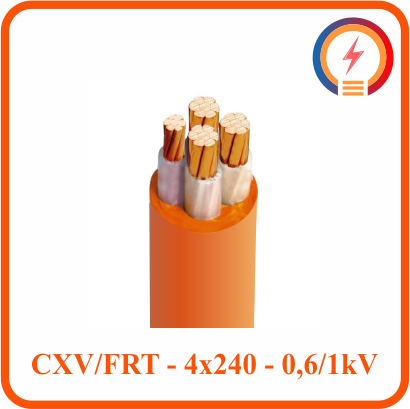  Cáp chậm cháy Cadivi CXV/FRT - 4x240 - 0,6/1 kV 