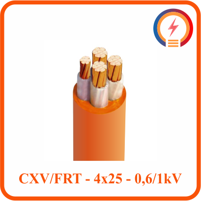  Cáp chậm cháy Cadivi CXV/FRT - 4x25 - 0,6/1 kV 