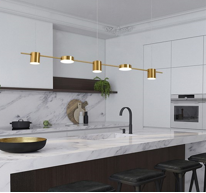Đèn Thả Hiện Đại Luxury Gold 5 Bóng A05-5