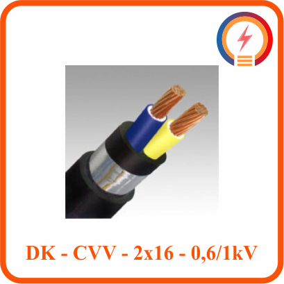  Dây Cadivi DK­­­-CVV - 2x16 - 0,6/1 KV 