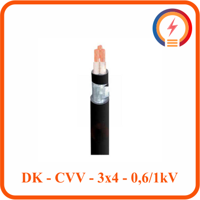  Dây Cadivi DK­­­-CVV - 3x4 - 0,6/1 KV 