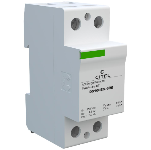 Thiết bị cắt sét trung tính DS100EG-600 (1P, Type 1, 50kA+150kA)
