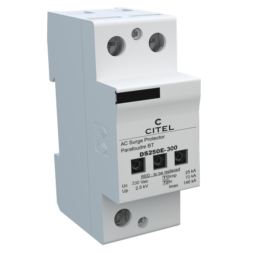 Thiết bị cắt sét DS250E-300 (1P, Type 1+2, 25kA+140kA)
