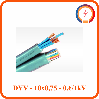  Dây Cadivi DVV - 10x0,75 - 0,6/1 kV 