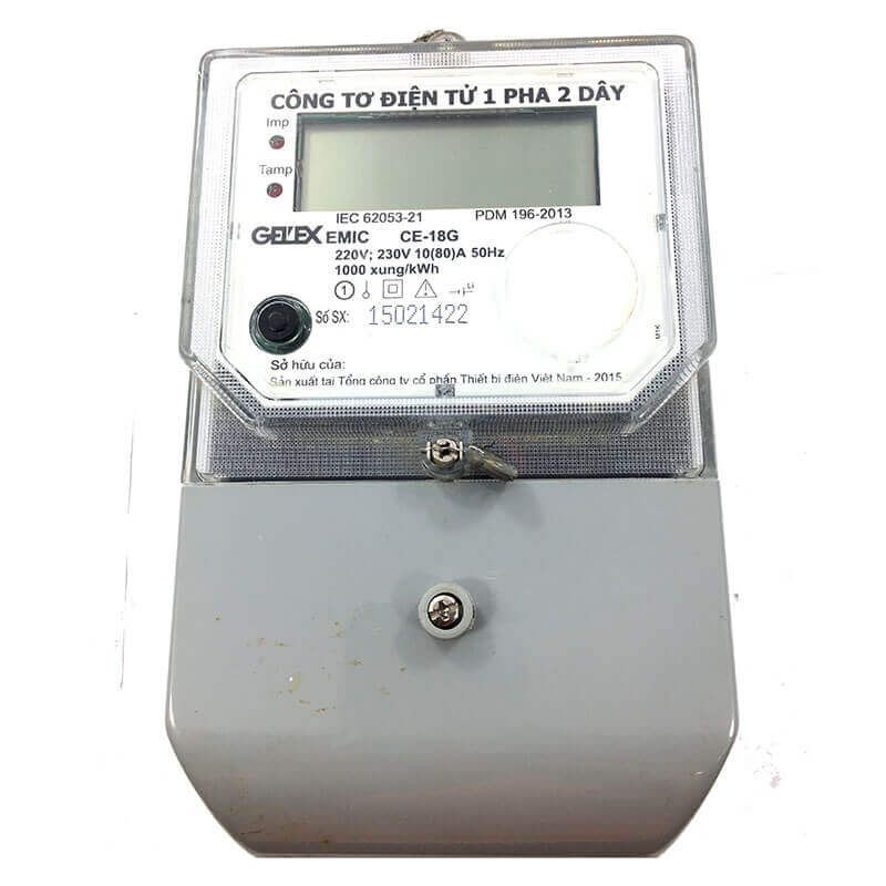 Công Tơ Điện Tử 1 Pha EMIC CE-18G