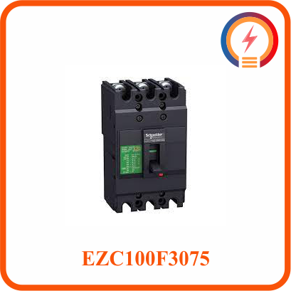  Cầu Dao Tự Động Dạng Khối MCCB 3P 75A 10kA 415V EZC100F3075 Schneider 