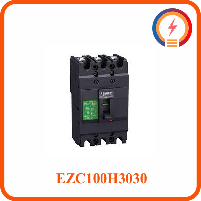  Cầu Dao Tự Động Dạng Khối MCCB 3P 30A 30kA 415V EZC100H3030 Schneider 