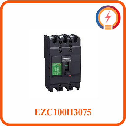  Cầu Dao Tự Động Dạng Khối MCCB 3P 75A 30kA 415V EZC100H3075 Schneider 