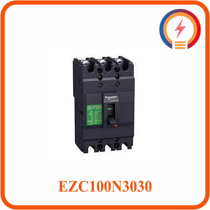  Cầu Dao Tự Động Dạng Khối MCCB 3P 30A 15kA 415V EZC100N3030 Schneider 