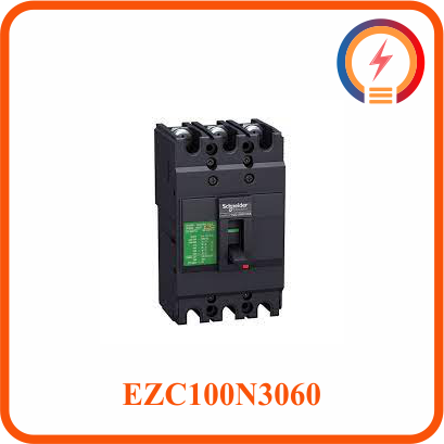  Cầu Dao Tự Động Dạng Khối MCCB 3P 60A 15kA 415V EZC100N3060 Schneider 