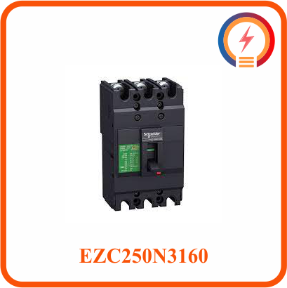  Cầu Dao Tự Động Dạng Khối MCCB 3P 160A 25kA 415V EZC250N3160 Schneider 