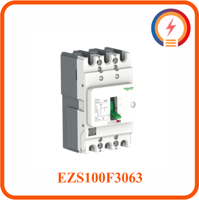  MCCB 3P 63A 30kA 380/415V EZS100F3063 Schneider 