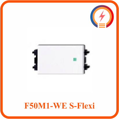  Công Tắc 1 Chiều 16AX Size XS F50M1_WE S-Flexi Schneider 