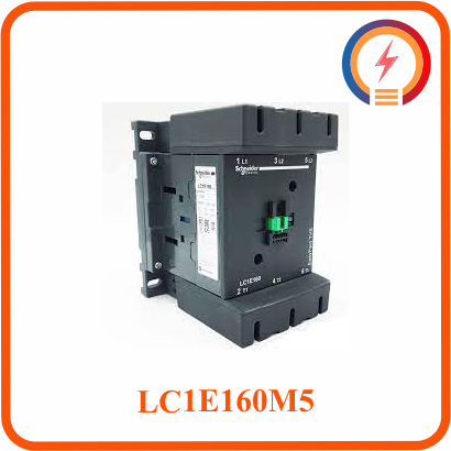 Contactor 3P 160A 380V LC1E160M5 Cuộn hút 220AC Schneider