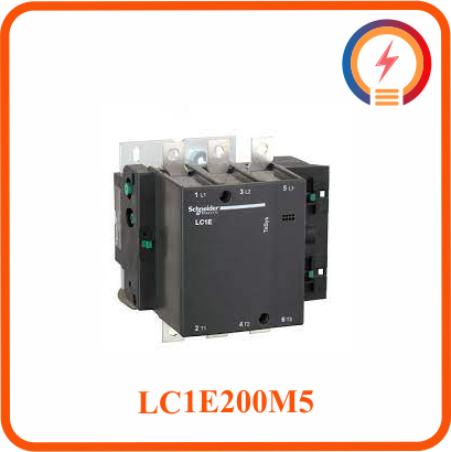  Contactor 3P 200A 380V LC1E200M5 Cuộn hút 220AC Schneider 