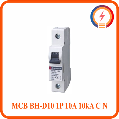  MCB BH-D10 1P 10A 10kA C N Mitsubishi 