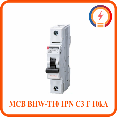  Cầu Dao Tự Động MCB BHW-T10 1PN C3 F 10kA Mitsubishi 