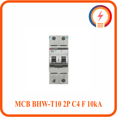  Cầu Dao Tự Động MCB BHW-T10 2P C4 F 10kA Mitsubishi 